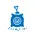 A blue bag containing a shovel and a check mark.